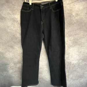 Levi's Perfectly Slimming 512 Bootcut Jeans‎ Stretch Denim Dark Wash Blue 16 32"